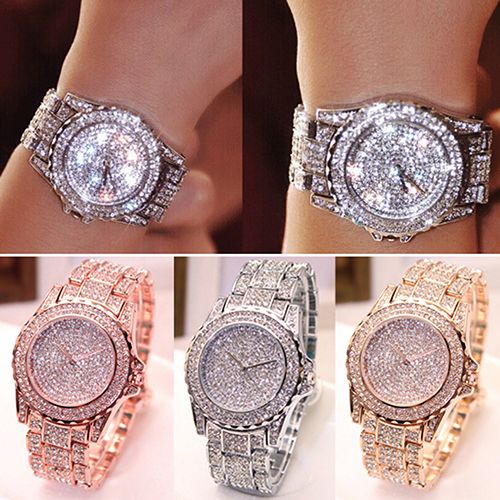 Yamaler Montre-bracelet à quartz avec bracelet en acier inoxydable pour femme_voghion.com