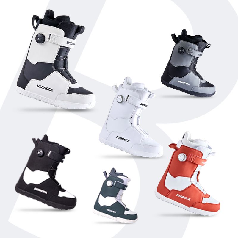 Steel Wire Style BOA Ski Equipment Quick-Wear Snowboard Shoes All-Round Women Men Boots Waterproof Anti-Slip_voghion.com