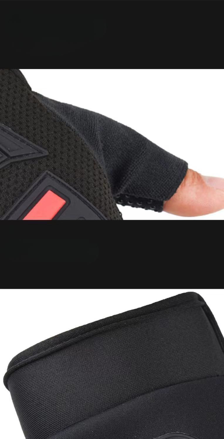 Taktische Halbfingerhandschuhe für Herren, Outdoor-Sport, Fitness, Klettern, rutschfest, verschleißfest, Fahrradhandschuhe, Ausrüstung für den Sommer_voghion.com