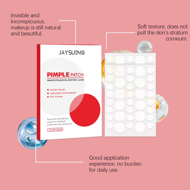 JAYSUING Salicylic Acid Daily Gentle Skin-Friendly Breathable Care Cleansing Facial Acne Treatment Patch_voghion.com