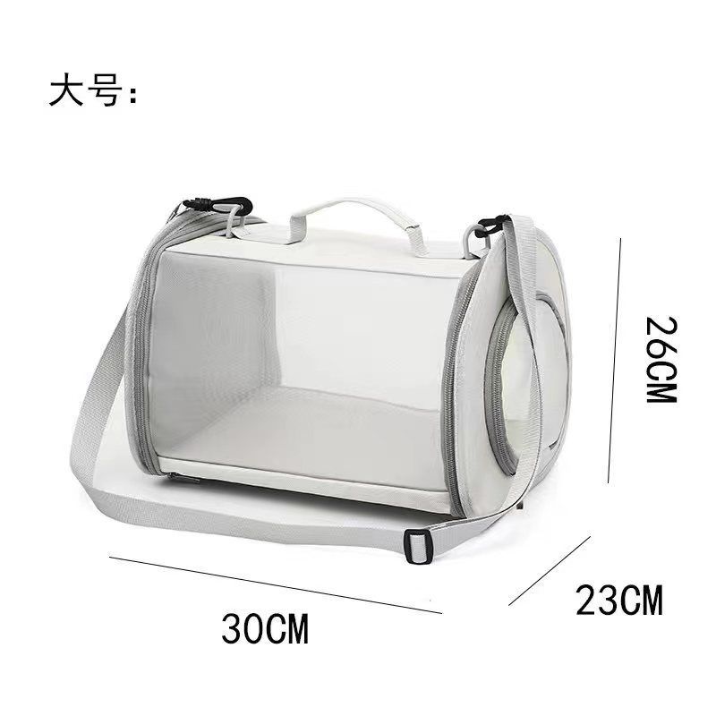 Träger Tragbare Handheld Sommer Atmungsaktive Reise Große Kapazität Katze Tasche Crossbody Haustier Rucksack_voghion.com