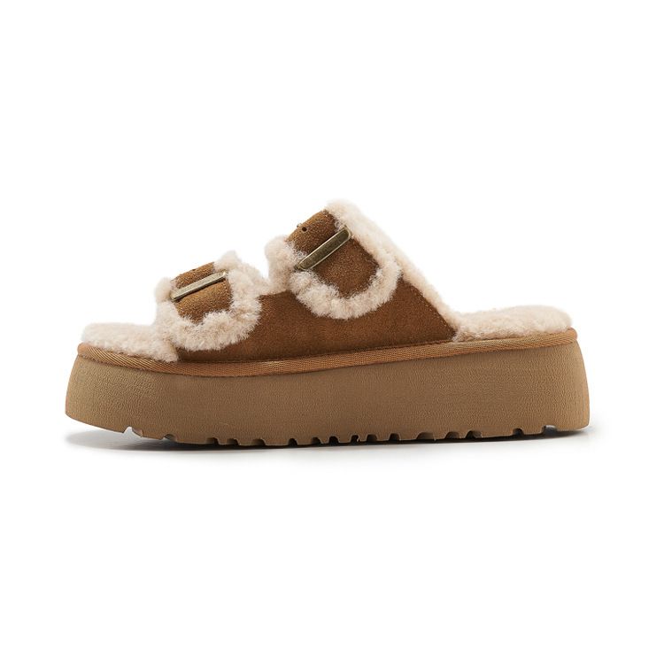 SH213-12025 Herbst und Winter Neue Casual Fashion Non-Slip Soft Bottom Pelzigen Schuhe für Frauen_voghion.com