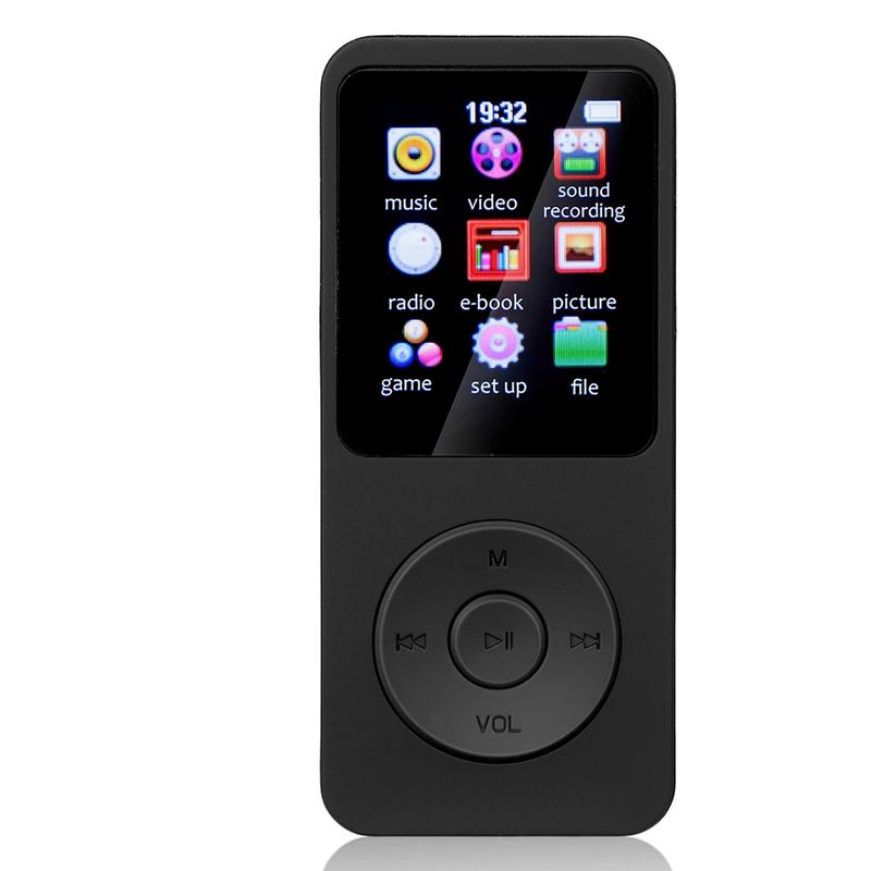 Lettore MP3 MP4 da 1,8 pollici con altoparlante incorporato, lettore musicale portatile, lettore stereo Bluetooth 5.4, radio FM sportiva, e-book, registrazione TF_voghion.com
