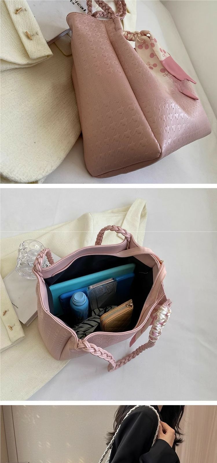 Sac fourre-tout à bandoulière grande capacité pour femme, nouvelle collection automne/hiver 2025, élégant et polyvalent_voghion.com