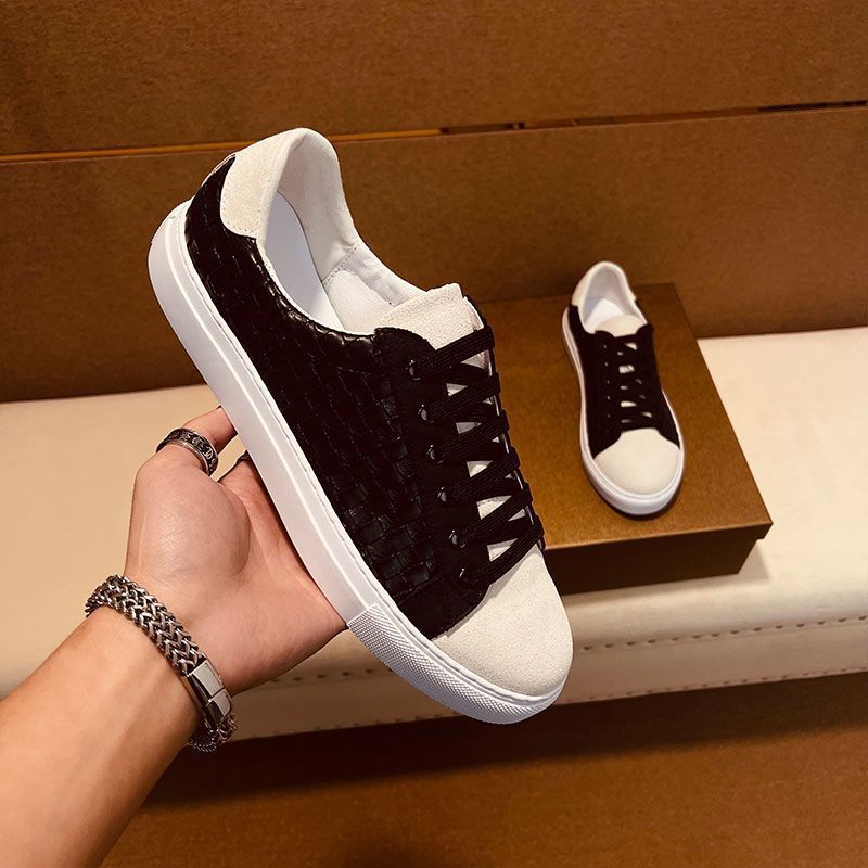 Herrenschuhe Sommer neue atmungsaktive Low-Top-Freizeitschuhe Herren trendige koreanische Version verschleißfeste All-Match-Weißschuhe Herren_voghion.com