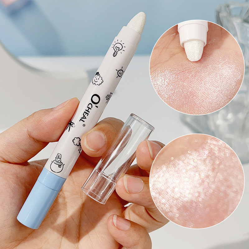 Pearlescent Highlight Waterproof Eyeshadow Pencil Stick Lasting Glitter Shimmer Eye Shadow Pen Eyeliner St liner_voghion.com