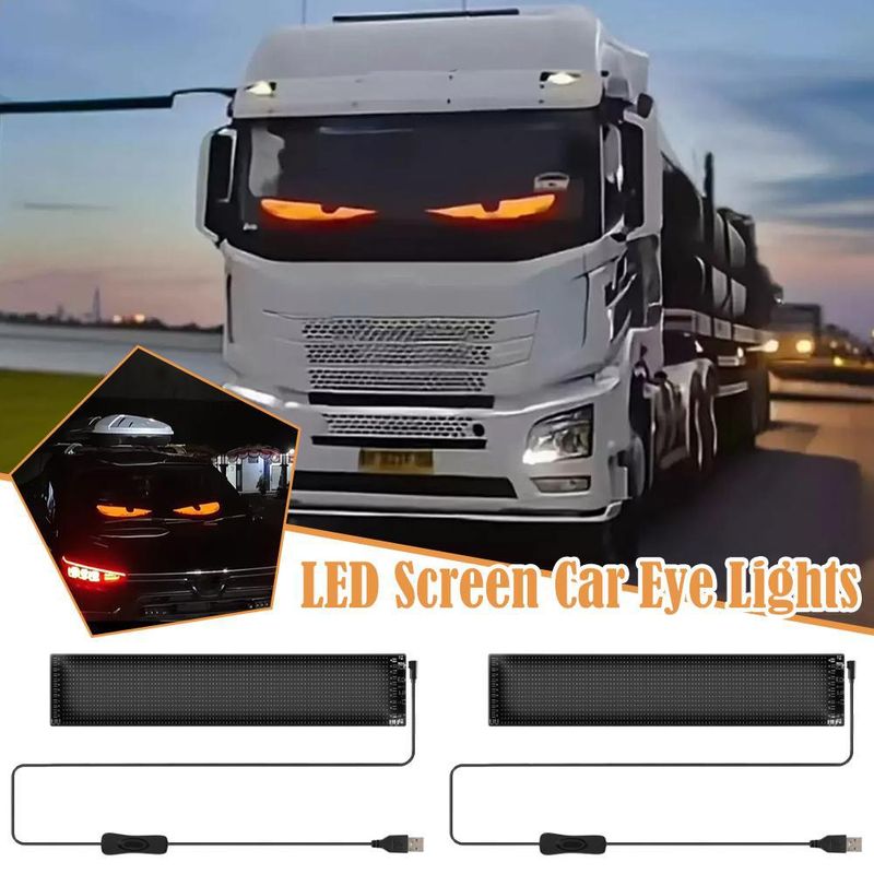 Adesivo per auto intelligente con luce LED dinamica per camion con schermo Demon Eye specifico per celebrità su Internet_voghion.com