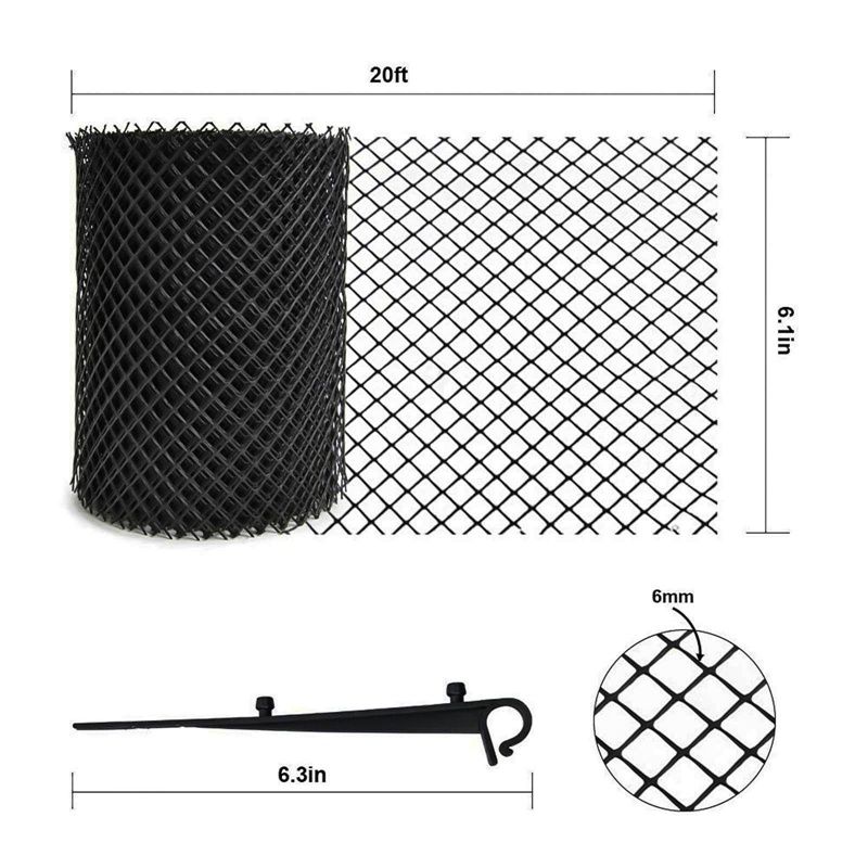 Bird Net Gutter Guard Eaves Net Flume Net Prevent Clogging Horticultural Garden Protection Net With Fixing Pin For Bird_voghion.com