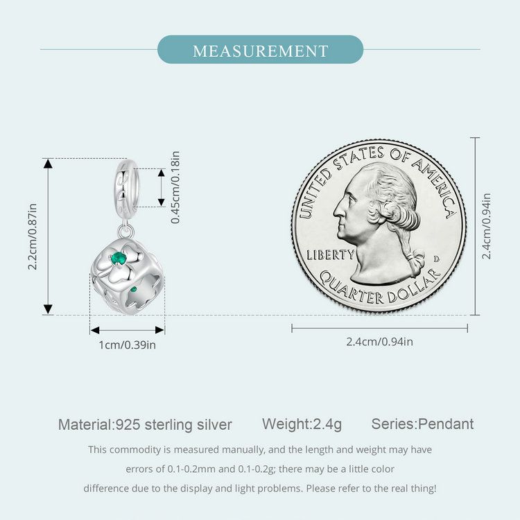 Charm-Anhänger „Kleeblatt-Würfel“_voghion.com