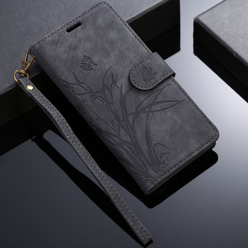 Elegant Floral PU Leather Case: Card Holder, Stand, Magnetic Lock & Lanyard - Fits Multiple Models_voghion.com