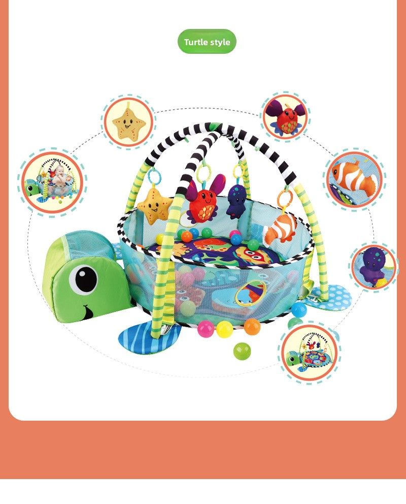 Baby Fence Fitness Rack Toys 0-1 Years Old Newborn Baby Ocean Ball Climbing Mat Floor Mat_voghion.com