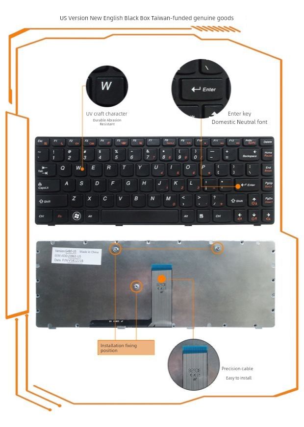 Applicable To Lenovo G480 G485 Z380 Z480 Z485 G410 G490 G400 Keyboard G405 Z410_voghion.com
