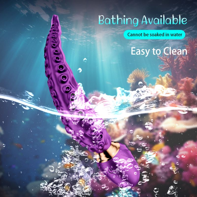 Realistic Rotating Eighty-finger Dildo - Double Head Vibrator, G-Point And Clitoral Stimulator With 9 Modes, Adult Toys_voghion.com