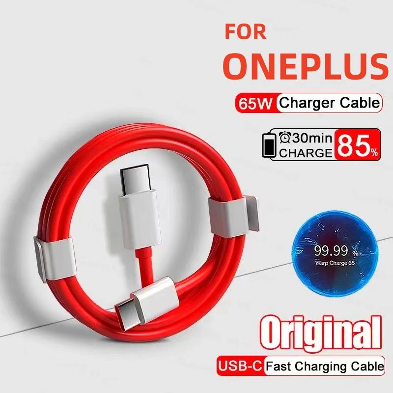 65W Supervooc Fast Charger For OnePlus Ace 12 11 10T 9 8T 7T Pro USB To Type C Cable Warp Dash Charge 6T 5T Data Cable_voghion.com