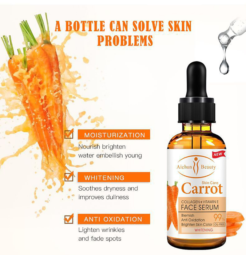 Spot Corctor Dark Whitening Serum Face Bleaching Brighten Blemish Fckle Remover Natural Carrot Essence Koa Skin_voghion.com