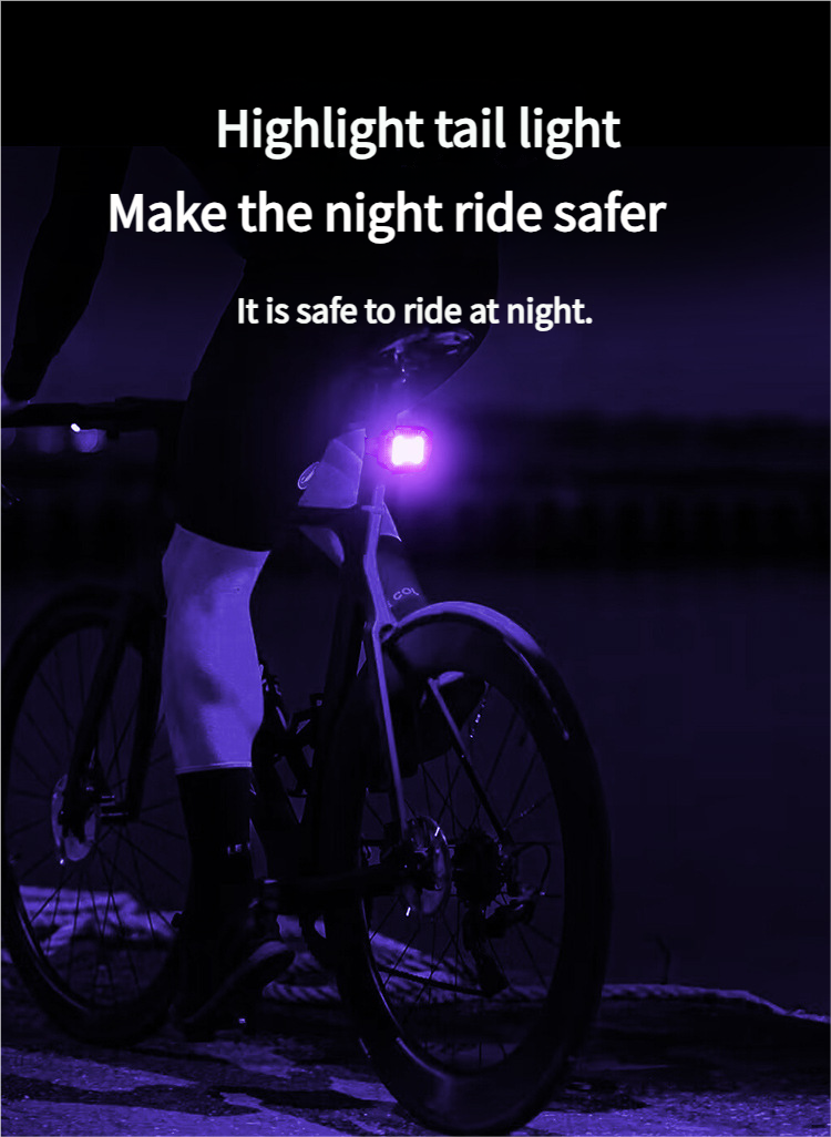 Neu Rot Blau Abwechselnd Farbe Schwanz Warnung Fahrrad Radfahren Licht Hohe Lumen_voghion.com