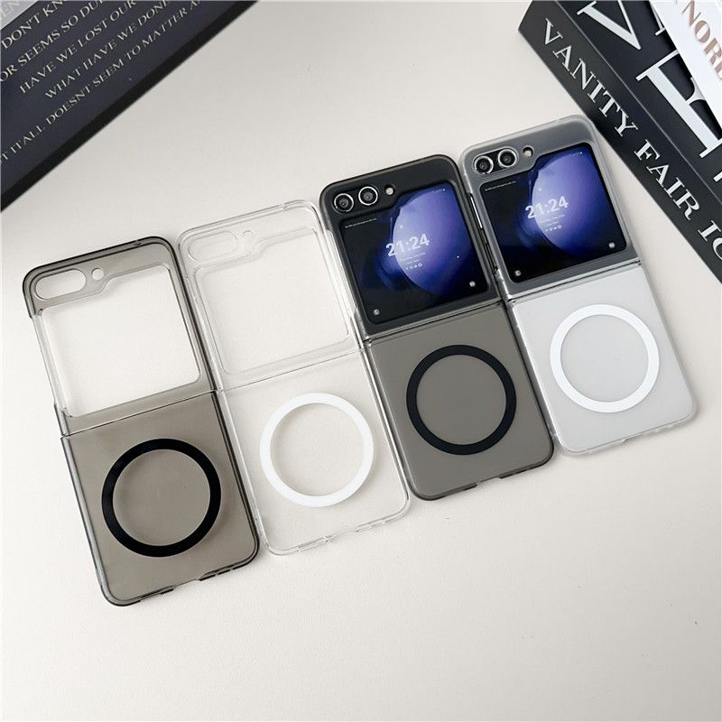 Suitable for Samsung Zflip6 matte mobile phone case Zfold6 folding screen Zflip5 hard case pc magnetic protective case_voghion.com