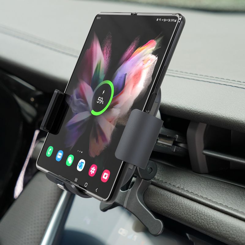KC-zertifiziertes kabelloses Samsung Zfold5-Autoladegerät, geeignet für Xiaomi, Huawei, Samsung-Handyhalterung mit Klappbildschirm_voghion.com