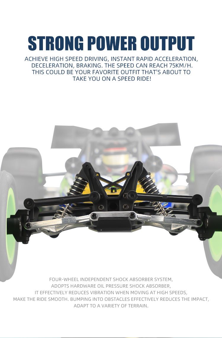 Véhicule tout-terrain télécommandé à grande vitesse RC à quatre roues motrices Big Foot Racing jouet électrique modèle de voiture adulte garçon_voghion.com
