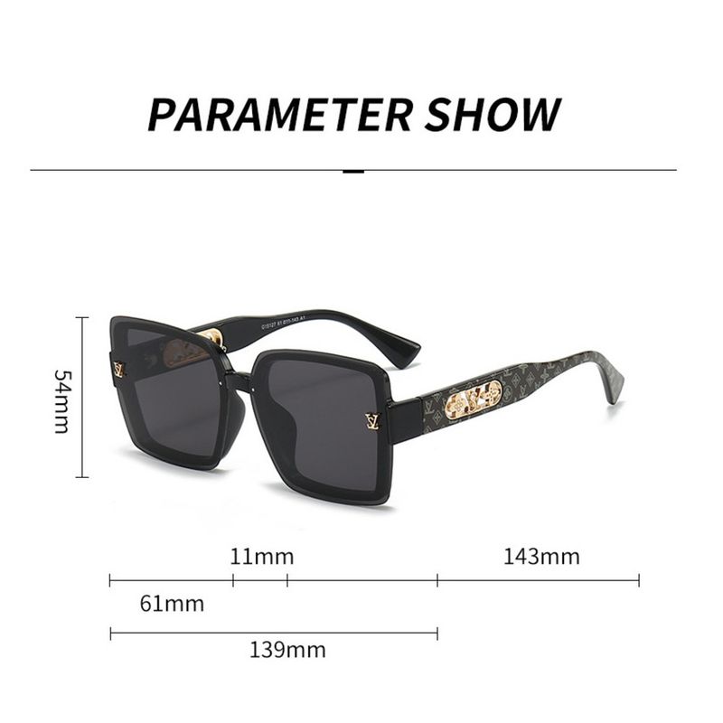 15127 Nuova scatola alla moda per uomini e donne Occhiali da sole alla moda con protezione UV dalla personalità avanzata_voghion.com