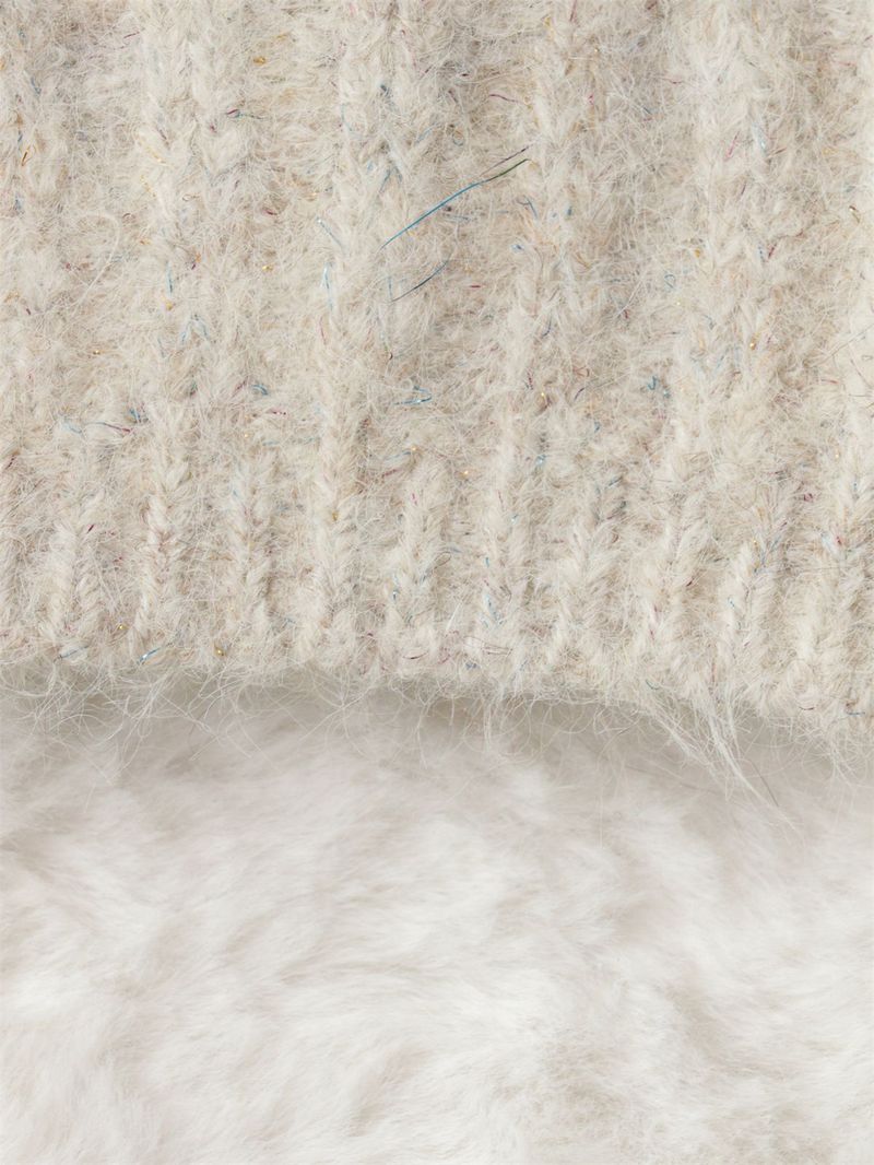 Cardigan vintage in maglia con bottoni dorati – Maglione spesso a maniche lunghe con apertura frontale per donna (grigio scuro, beige, marrone)_voghion.com