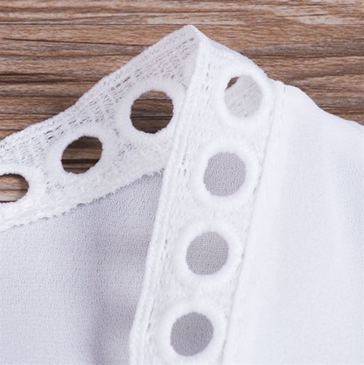 Elegant Chiffon Beach Cover Up With Lace Trim - Lightweight Sheer Kimono Wrap For Women, Plus Size Available_voghion.com