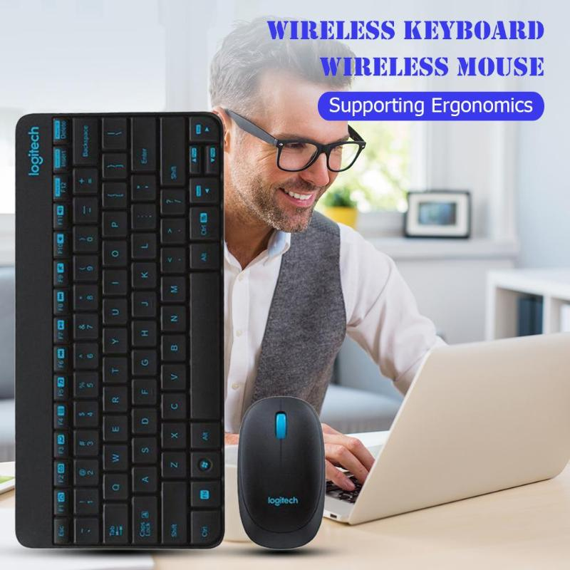 Logitech 245 USB Nano Mini Wireless Gaming-Tastatur-Set, 1000 DPI, ergonomisches Maus-Kombinations-Set für Notebook, Laptop, Zuhause_voghion.com