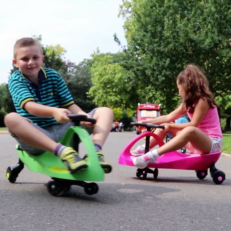 boppi Wiggle Car Swing Ride On Scooter Push Gyro Twist & Go Wheel Kids Toy Pink_voghion.com
