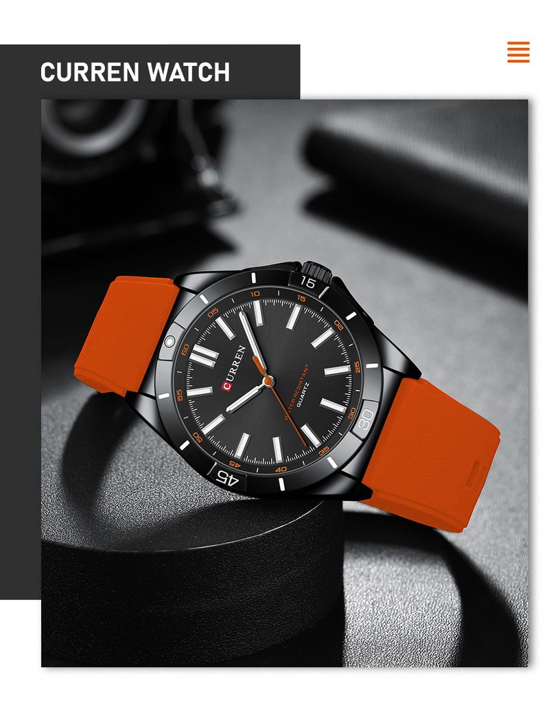 Minimalist Unisex Watch With Silicone Strap, Waterproof Quartz Watch For Men And Women, Light Luxury Casual Wristwatch With Round Dial_voghion.com