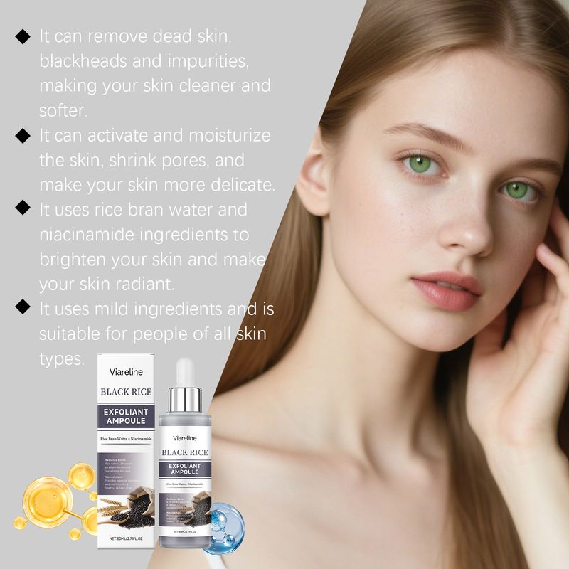 VIARELINE Essenza detergente viso al riso nero, esfoliante, nutriente, emolliente, delicata sui pori_voghion.com