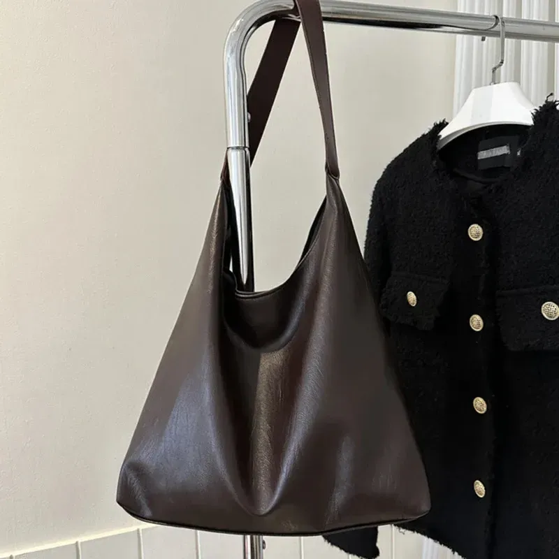 Borsa a secchiello versatile, spaziosa, da ascella, a tracolla, da donna, solida, graziosa, pochette, portafoglio 250314l_voghion.com