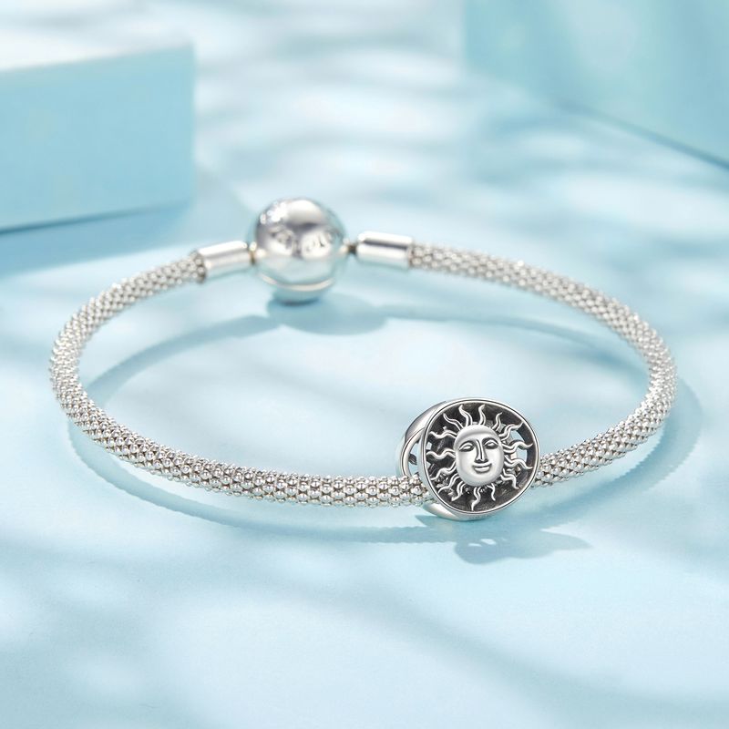 Güneş Tanrısı Koruyucusu Charm Sterling Gümüş Charm,SCC3065_voghion.com