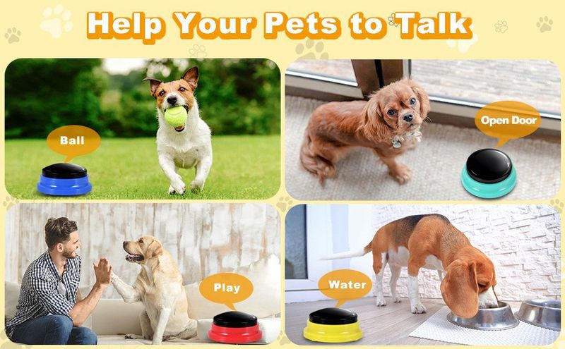 Pet Communication Button, Dog Speaking Box, Training Toy, Recording Sound Device, Squeezing Box_voghion.com