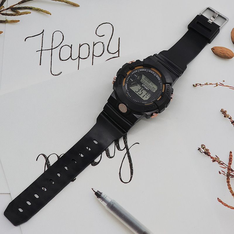 Einfache wasserdichte Studentenparty leuchtende Outdoor-Multifunktions-Elektronikuhr_voghion.com