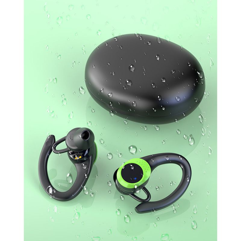 AX9 True Wireless Bluetooth Earbuds Ear Hook Power Display ENC Call Noise Reduction_voghion.com