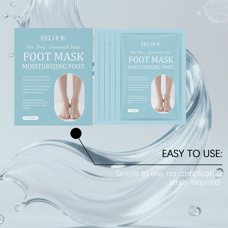 Maschera esfoliante idratante EELHOE, detergente delicato, cura della pianta del piede, migliora la pelle nutriente dei piedi_voghion.com