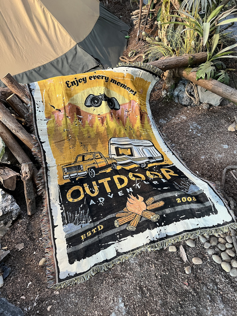 camping camping sofa teppetrekk teppe teppe lommelykt grønn_voghion.com