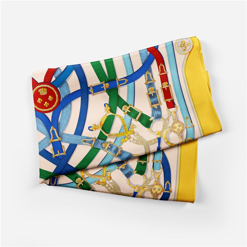 Nuova fascia per capelli in seta twill a catena 2024 Malaysia Fashion 53 cm piccola sciarpa quadrata_voghion.com