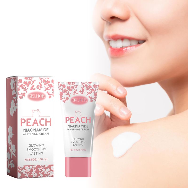EELHOE Peach Nicotinamide Moisturizes, Brightens Skin Tone, Moisturizes Body, and Lock in Water Skincare Cream_voghion.com