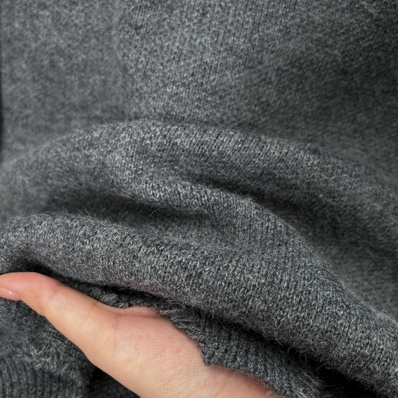 Maglione da uomo in maglia effetto consumato con mezza zip – Pullover streetwear oversize con orlo grezzo_voghion.com