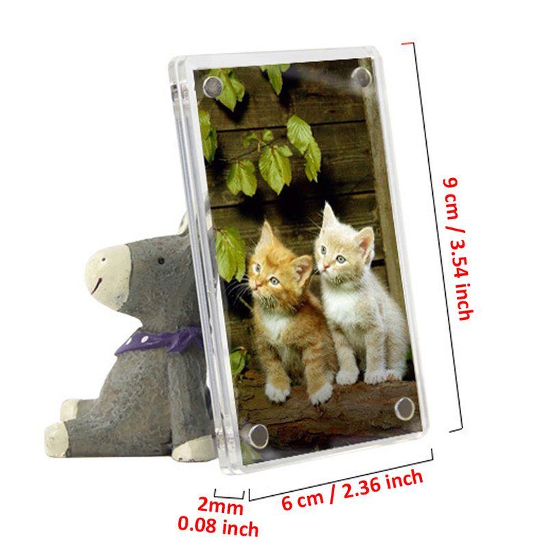 1/5/10/20pc Magnetic Photo For Fujifilm Instax Mini Film Paper Double Sided Fridge Picture Frame Magnet Artwork_voghion.com