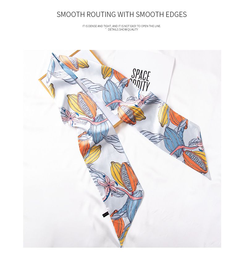 Sciarpa per borsa con fascia stampata dolce giapponese e coreana estiva alla moda quadrata 2024 estiva da donna_voghion.com