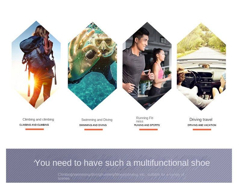 Nuove scarpe da nuoto Scarpe da spiaggia per esterni Scarpe da acqua per coppie Scarpe ad asciugatura rapida a piedi nudi Scarpe da acqua per lo snorkeling Scarpe da trampolino_voghion.com