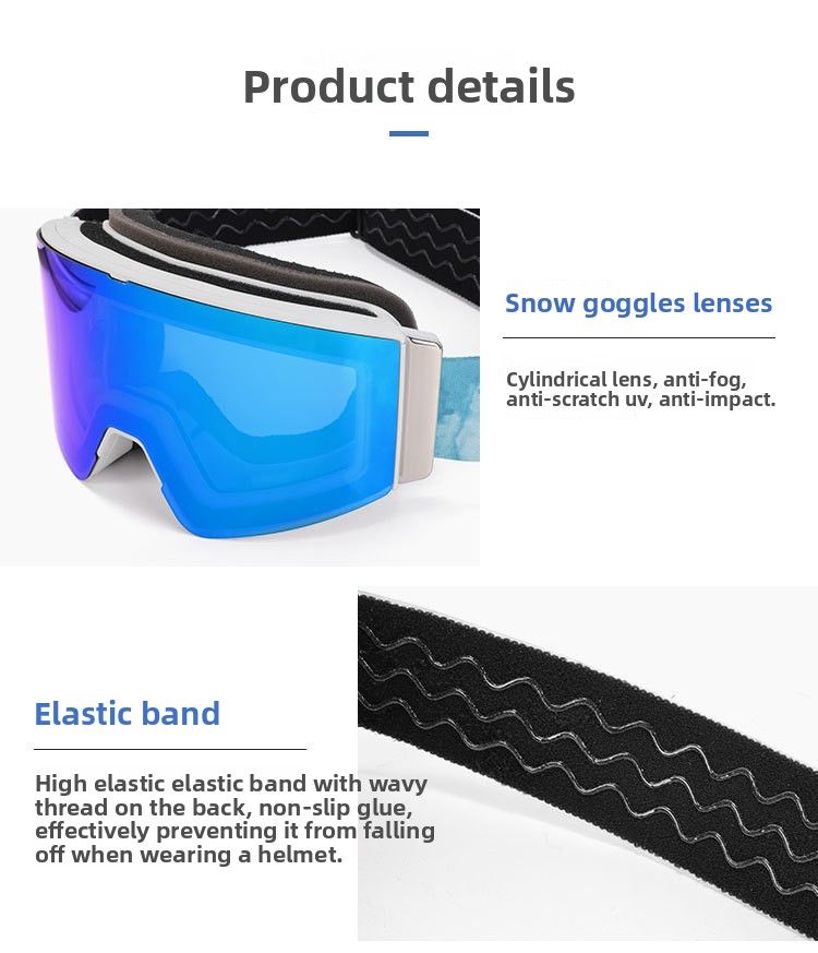 Russian Magnetic Double Layer For Men And Women Anti-Fog Ski Goggles Outdoor Skiing_voghion.com