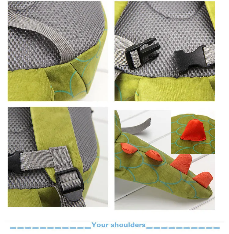 Mini borse per la scuola dei dinosauri dei cartoni animati Zaino per bambini per ragazze per bambini Borsa a tracolla anti-smarrimento per asilo carino 4_voghion.com