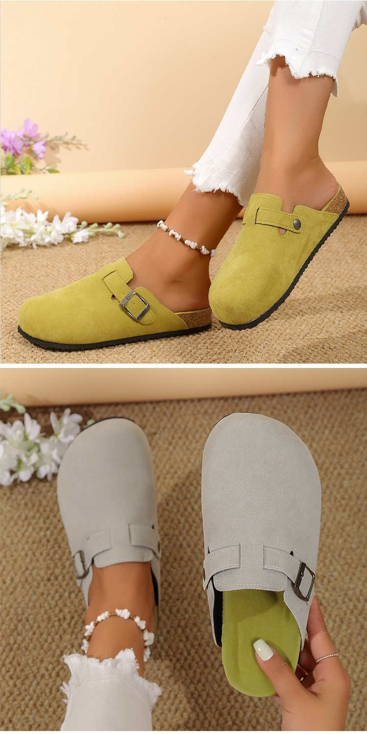 Damen große Größe Außenhandel römische Schuhe lässig halbe Drag faule Schuhe Flut_voghion.com