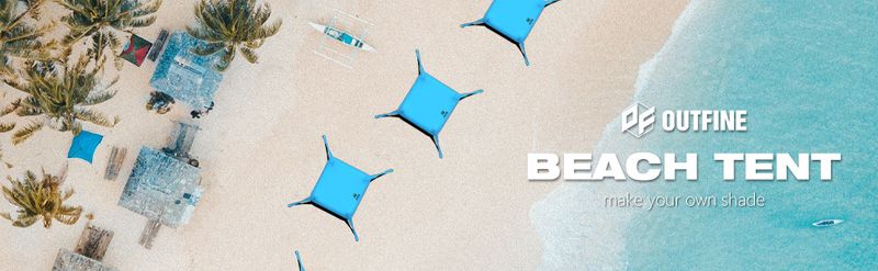Tenda da spiaggia portatile con tettuccio in lycra - Protezione solare UV per campeggio, picnic e relax all'aperto_voghion.com