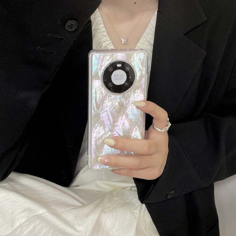 Bracciale a conchiglia adatto per iPhone 13 Promax, custodia per telefono Huawei Mate40, tracolla Qiao Jingjing 14 naturale 12_voghion.com