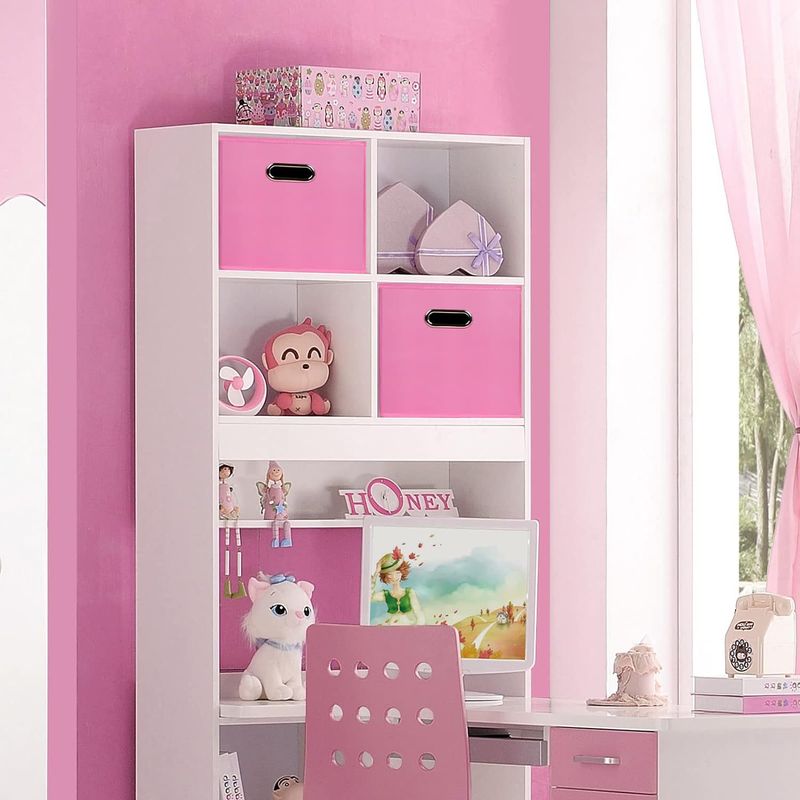 Contenitore portaoggetti pieghevole in tessuto con manici - Scatola organizer quadrata per cassetti dell'armadio e casa (multiuso, salvaspazio, antipolvere, grande capacità)_voghion.com