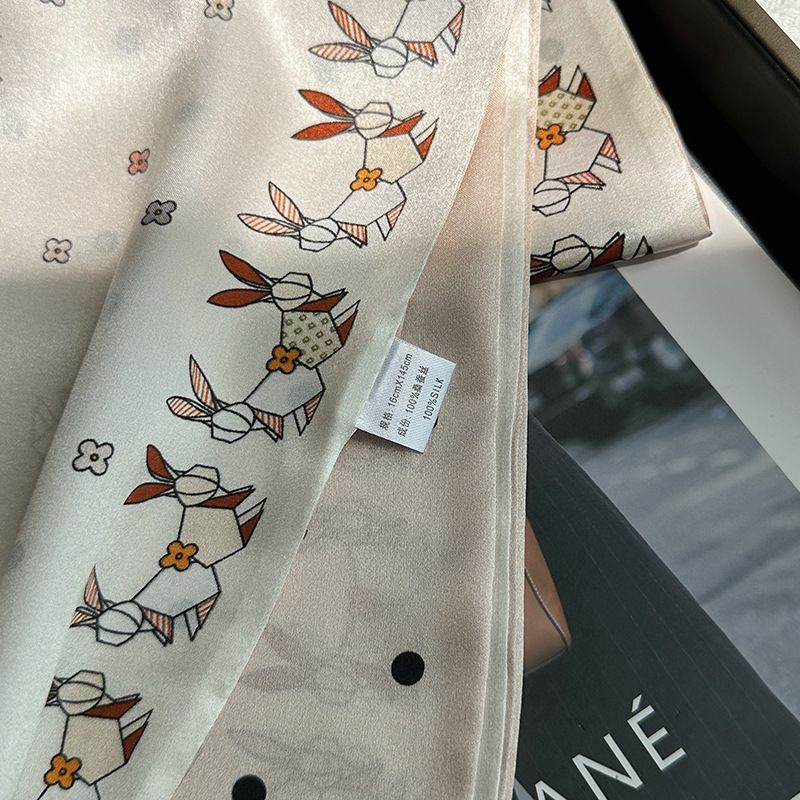 Spring New Double Layer Ribbon 100% Mulberry Fresh Silk Long Scarf Neck Warmer For Women_voghion.com